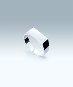 UNISIZE SIGNET RING IN SILVER