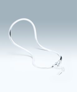 OCTAGON CHAIN BRACELET IN SILVER